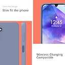 YATWIN Silicone Back Case for Samsung Galaxy A55, Soft-Touch Phone Back Cover for Samsung Galaxy A55 - Lavender Grey gallery image