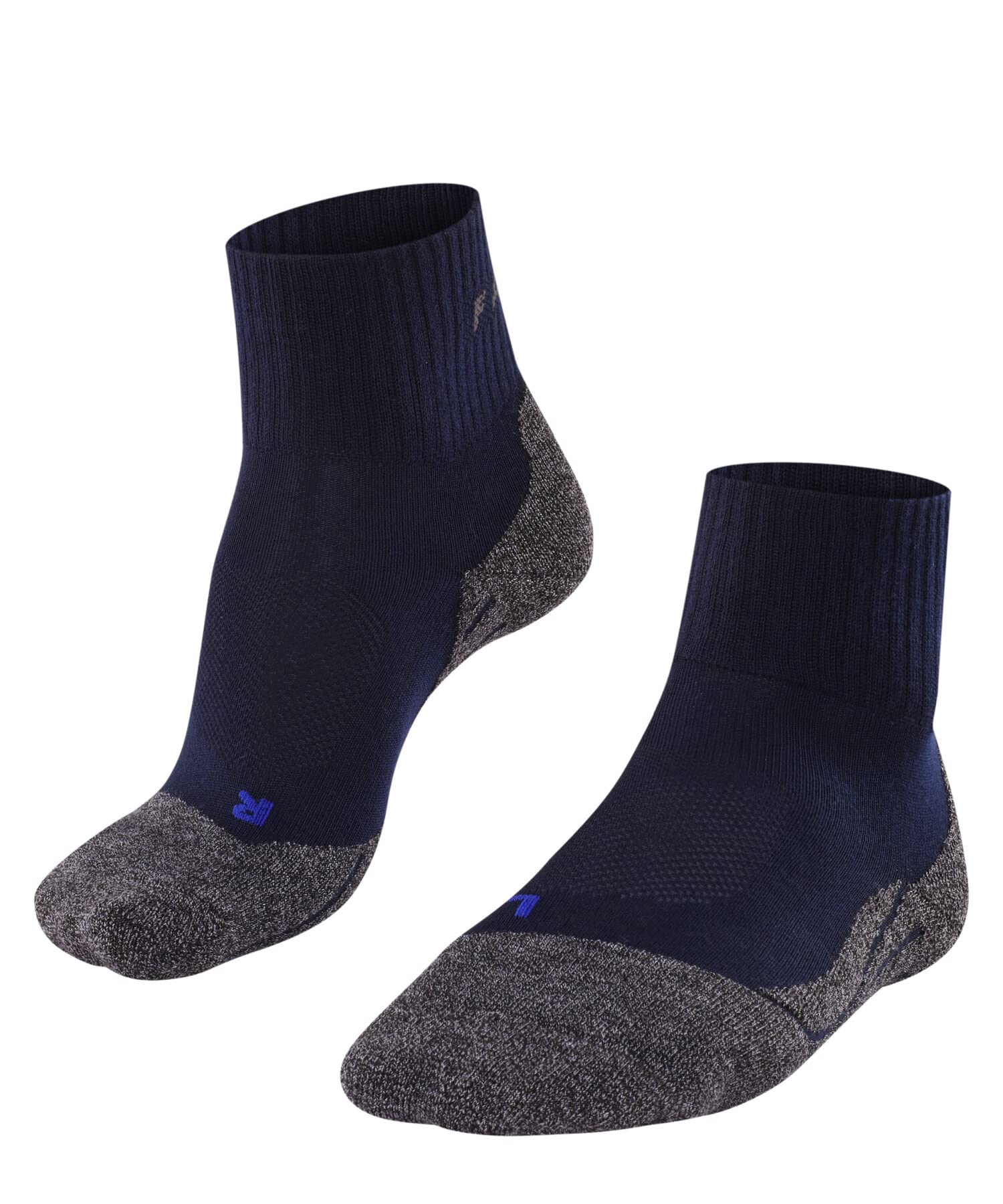 FALKE Mens Tk2 Explore Cool Short M Sso Lyocell Functional Yarn Thick Anti-blister Hiking Socks, Blue Marine 6120, 9.5-10.5 EU