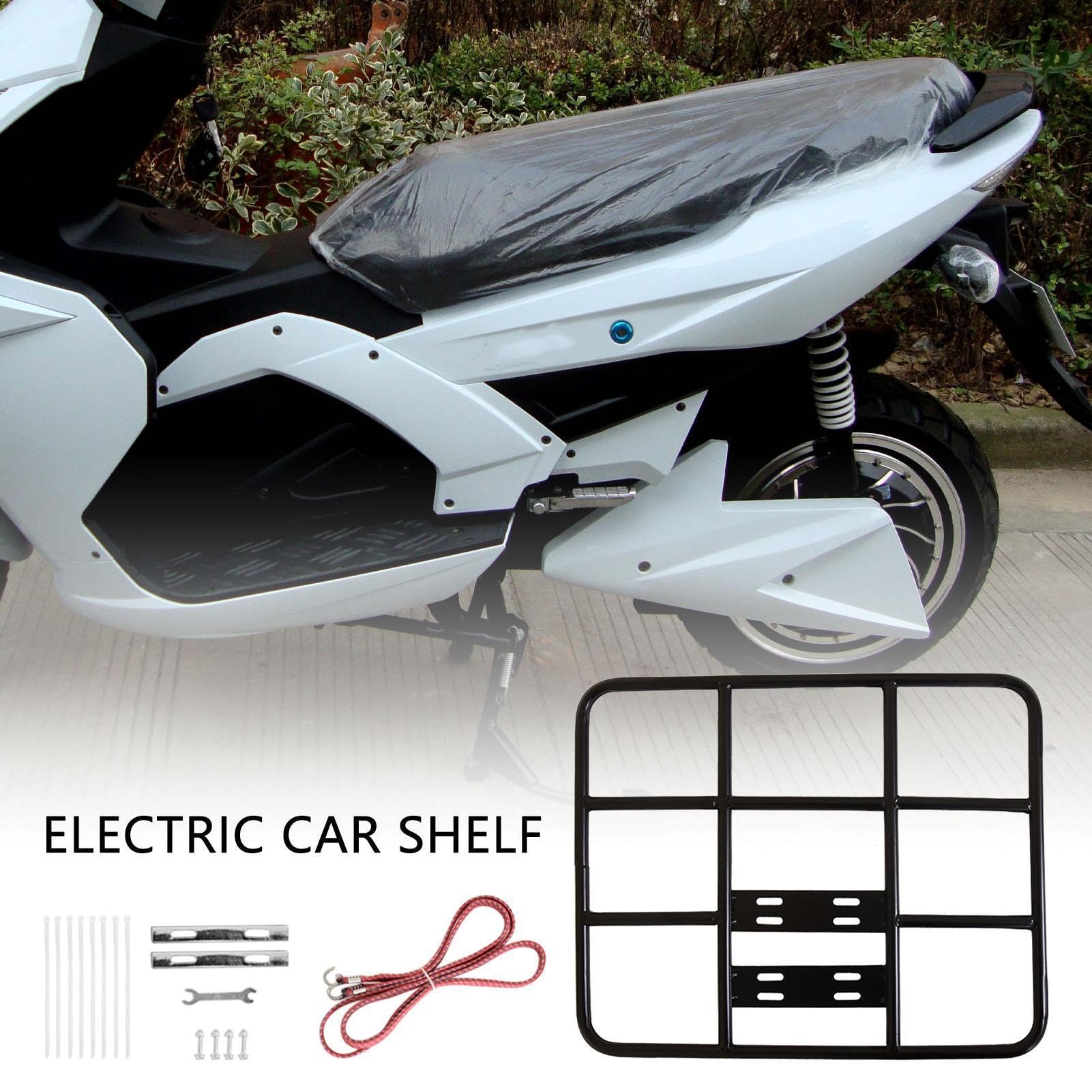 Cargo Rack Rear - Regolabile Rear Bike Rack ​with Basket | Takeaway Racks Metal Fixing Frame | Metal Waterproof Bike Front Racks For Cycling Delivery Takeaway, Food Delivery Box Bracket, Riding Equipm