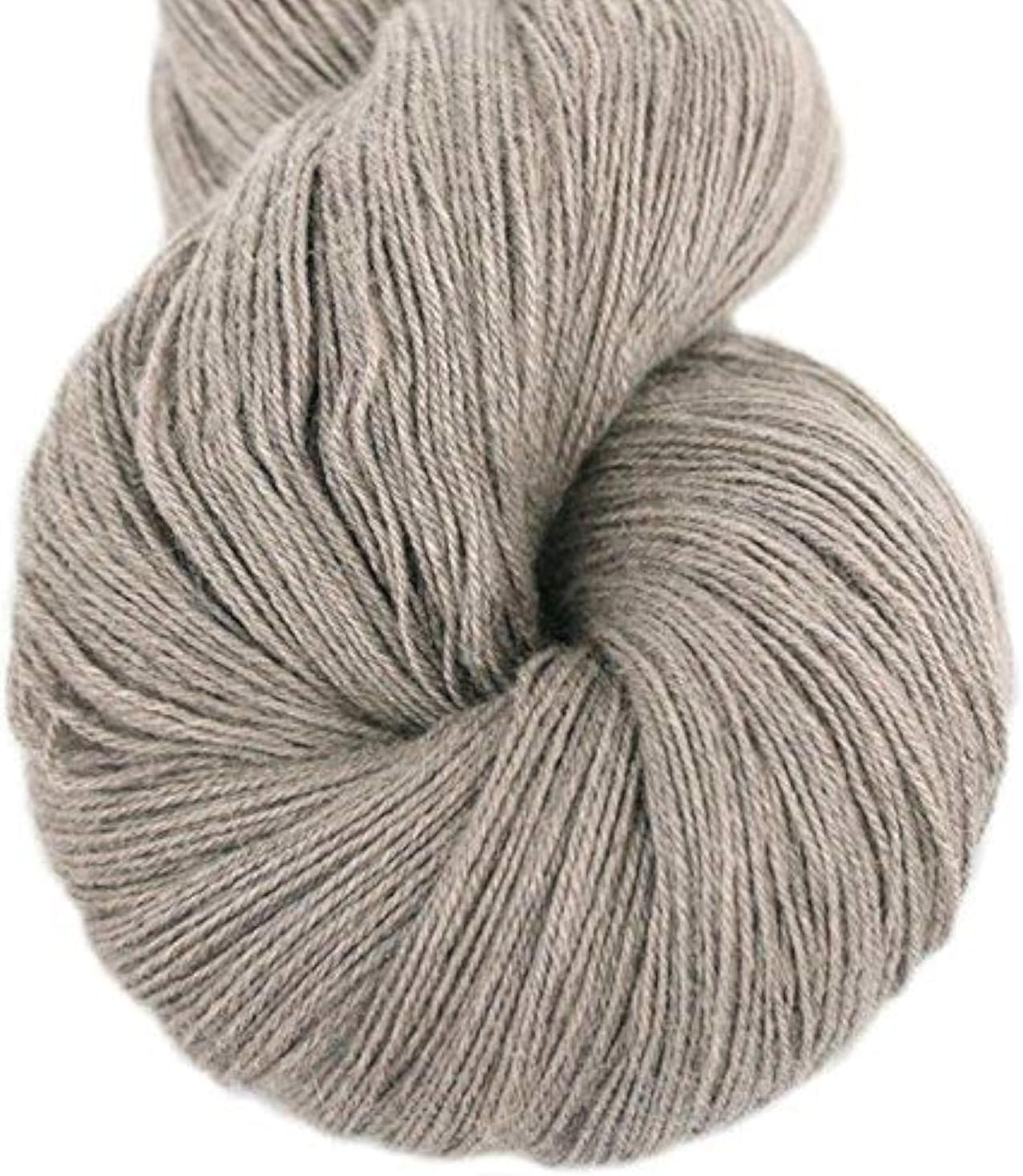 Lotus Yarns Lace Weight 1 Skein Cashmere Knitting Yarn Comfortable Soft Crochet Yarn Great for Baby Garments, Scarves, Hats, and Craft Projects (03-Sand)