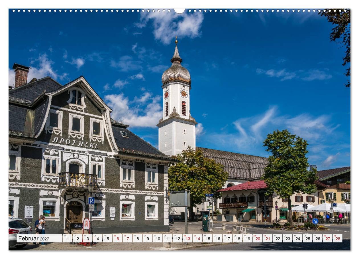CALVENDO - Ein Sommer rund um Garmisch-Partenkirchen (Wandkalender 2027 DIN A2 quer), Monatskalender: Eine der schönsten Gegenden Deutschlands in einem Kalender vom Reisefotografen Peter Schickert.