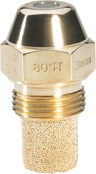 Danfoss 030H6866 0.75 جالون، 60 درجة، فوهة زيت مجوفة OD H | لموقد الزيت التجاري عالي الضغط