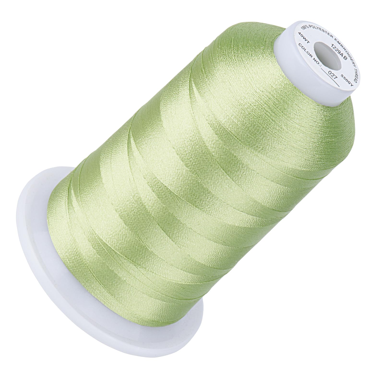 Amazon.com: Simthread Embroidery Thread 5500 Yards Fresh Green 027 ...