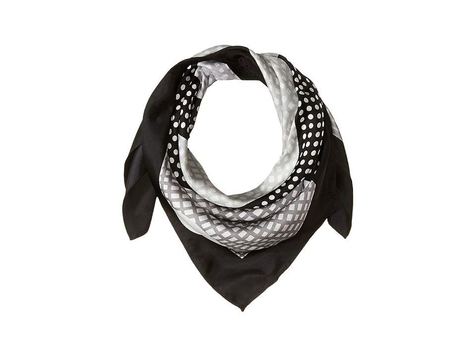 

Echo Design Check It Out Silk Square Scarf (Black) Scarves