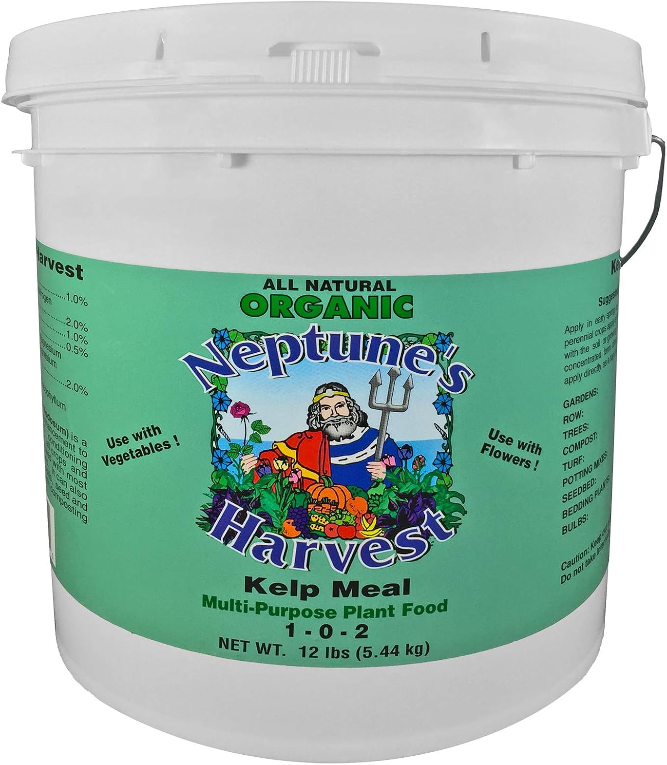 Neptune's Harvest Kelp Meal MultiPurpose Plant Food 102 12lb Farine