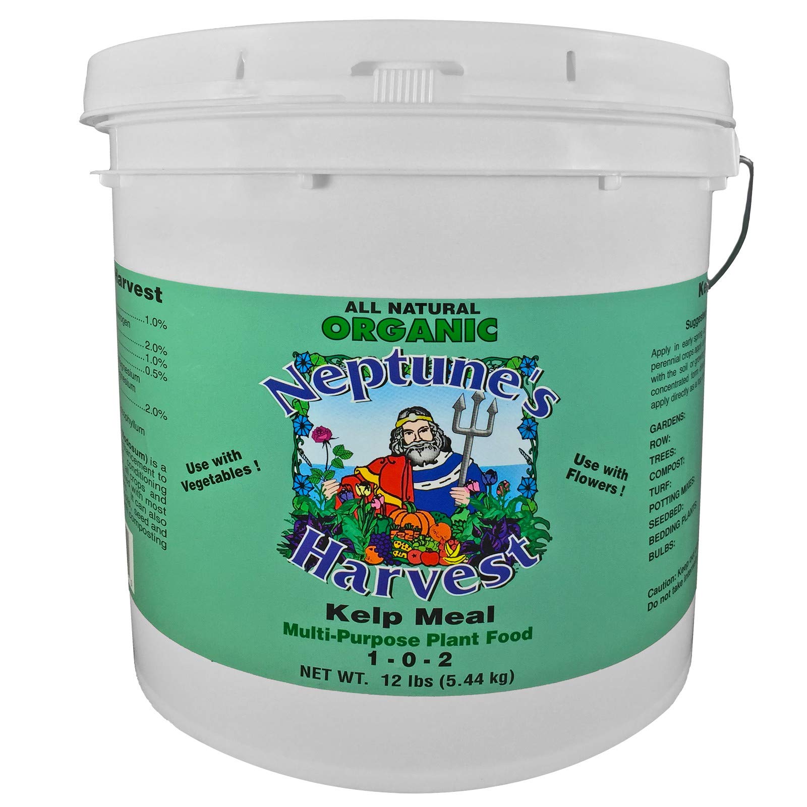 Neptune's Harvest Kelp Meal Multi-Purpose Plant Food 1-0-2, 12 lb