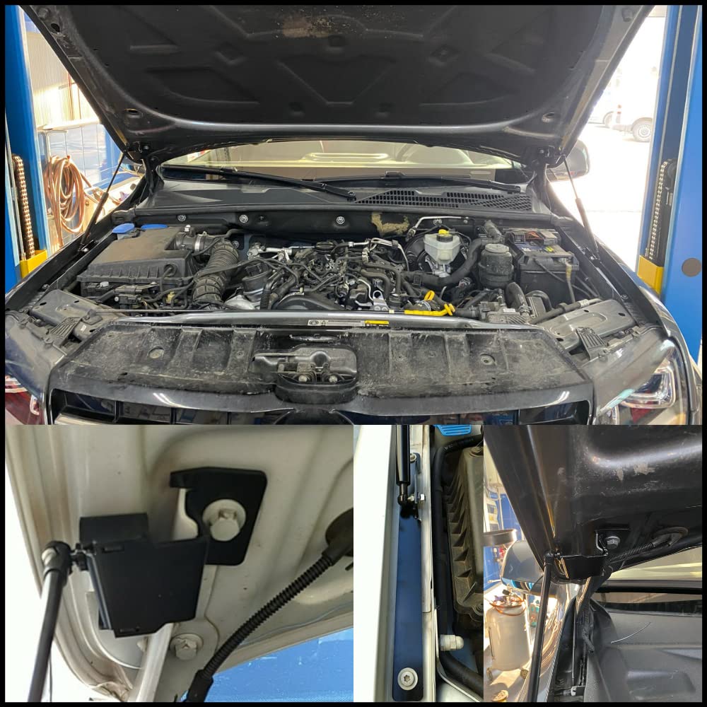 JINGLING entretoises de capot pour Amarok 2010-2020 capot avant vérins à gaz Supports de levage Modification pas de perçage GARANTIE DE DEUX ANS