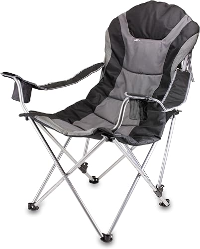 Miniatura 4 de PICNIC TIME NHL Philadelphia Flyers - Silla de campamento reclinable, silla de playa para adultos, silla deportiva con bolsa de transporte (negro