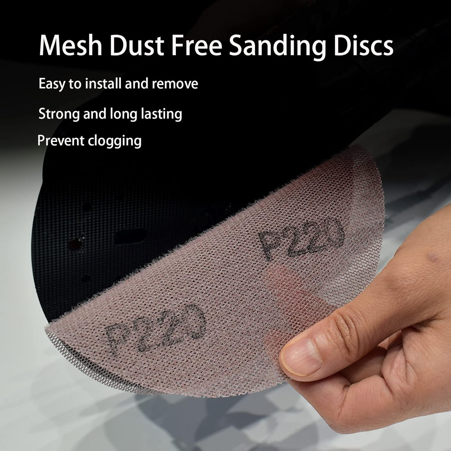 MAXXT 5" Hook & Loop DA Sander Backing Plate Pad 30 Sandpaper, Dual-Action Random Orbital Sanding Pad - Low Profile Edge, Medium Density - for MAXXT Brushless Orbit Sander R7303