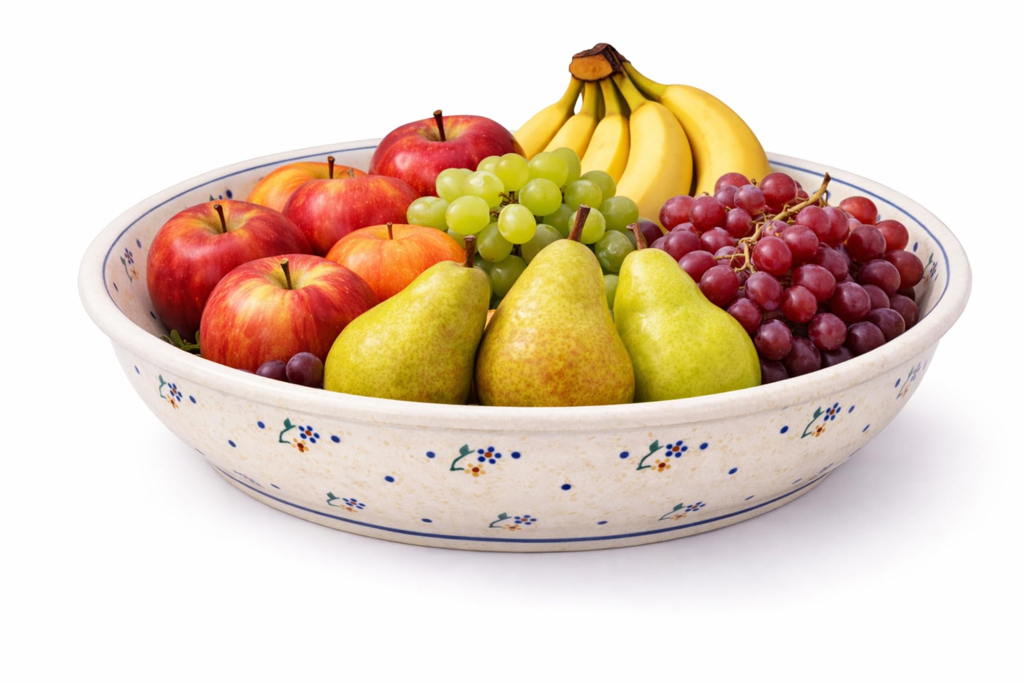 Bunzlauer Keramik Corbeille à fruits Motif 111 Ø 33,2 x 7,6 cm
