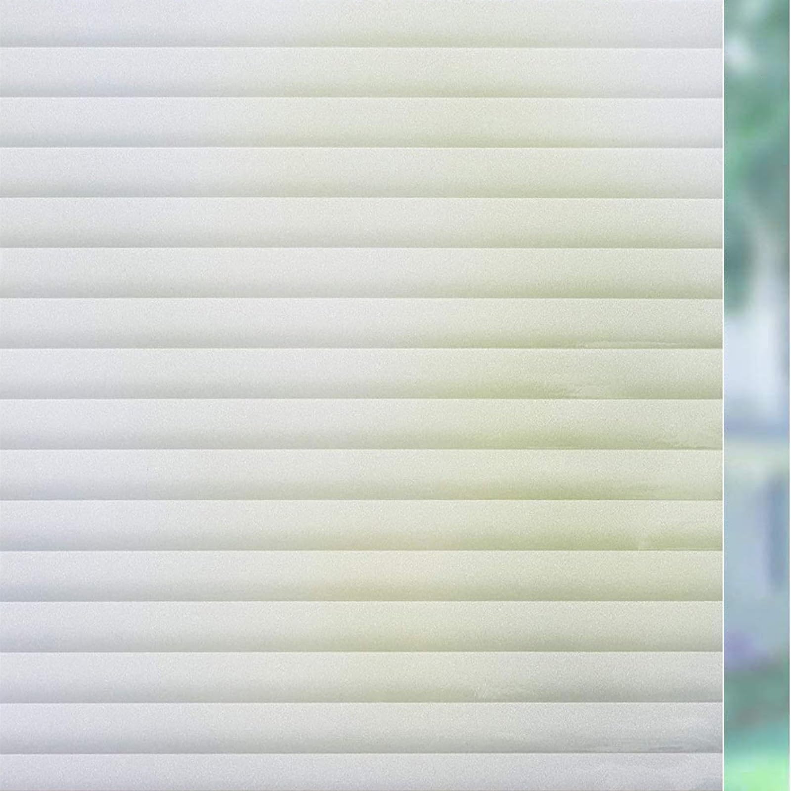 Yuanwan Stripe Privacy Film For Glass Windows 70 X 100 Cm(28 X 39Inch) Sun Blocker Heat Reducing Easy Removal Frosted Static Cling Glass Window Film Opaque Film For Home,