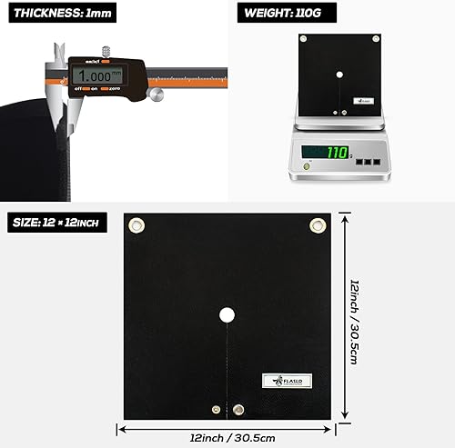 Miniatura 4 de FLASLD Manta de soldadura y alfombrilla de protección térmica de soldadura, almohadilla protectora de llama de 12 x 12 pulgadas, antorcha de propano