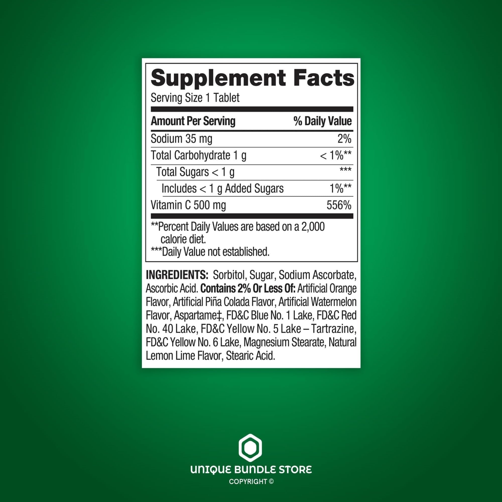 Amazon.com: Spring Valley, Vitamin C 500mg, Tropical Fruit Flavor