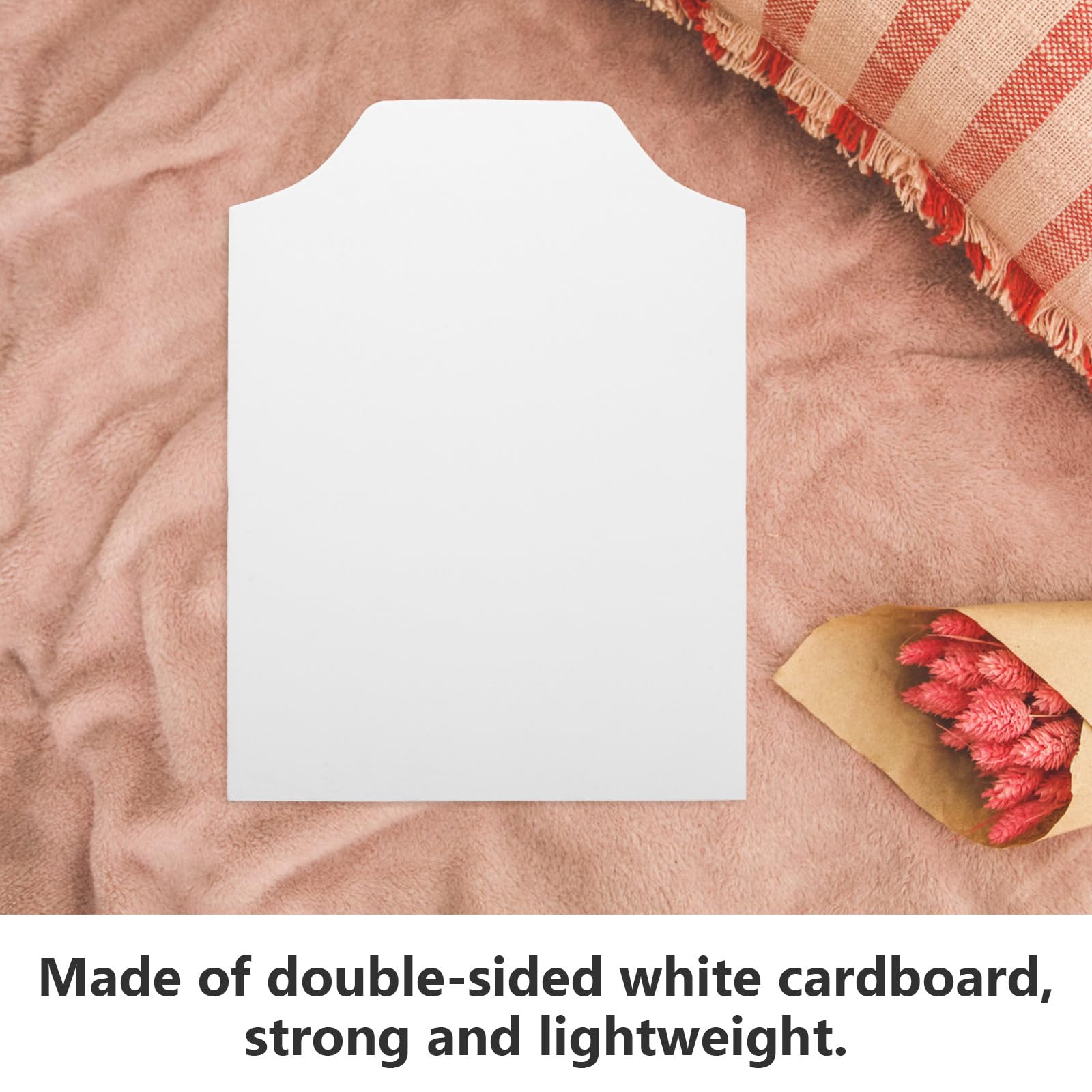 Cabilock Feuilles en Carton Blanc Support Rigide Lot de 100 pour Emballage et Rangement DIY Papier 250g Antirides pour Pliage de Chemises et T-Shirts