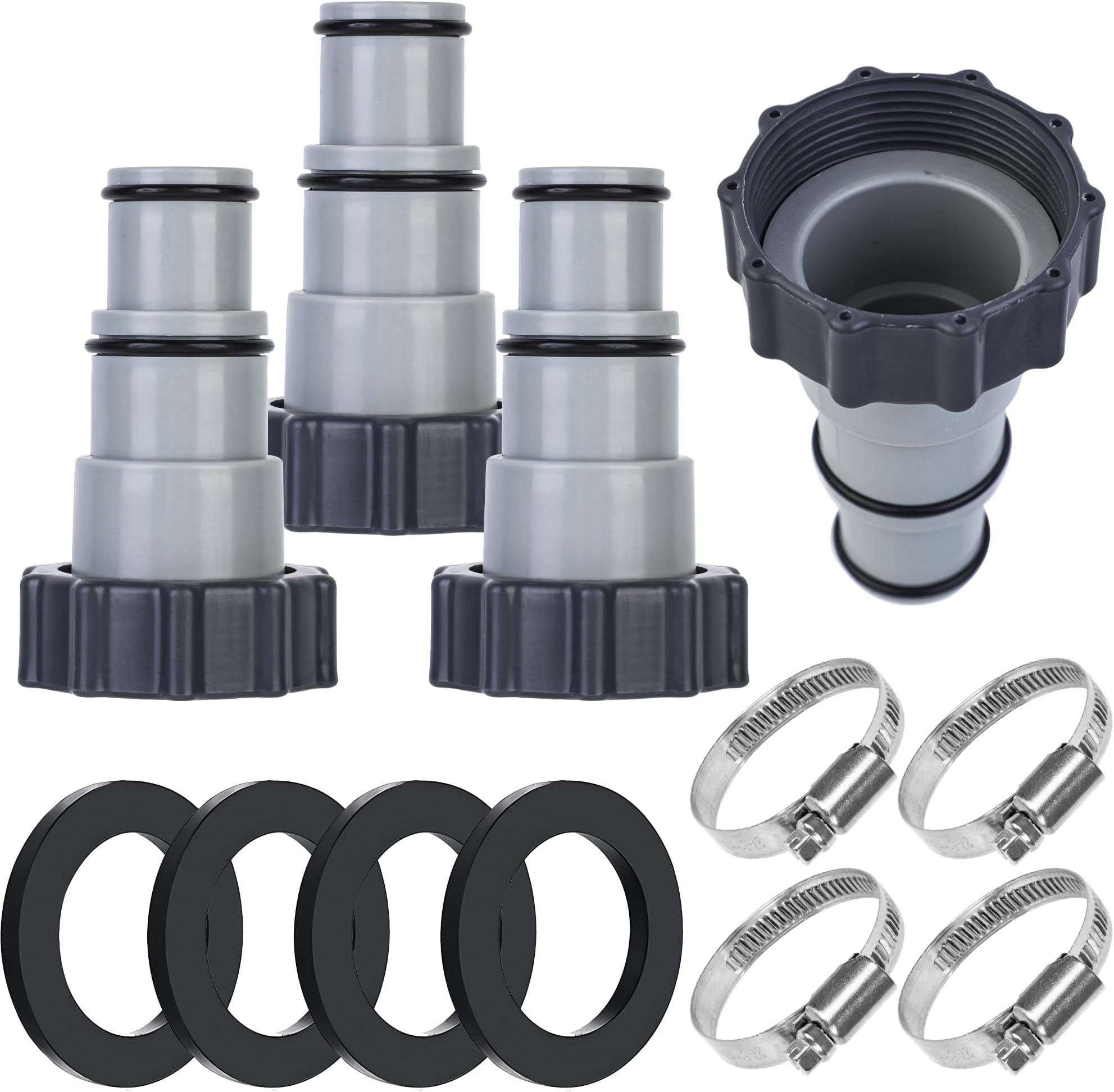 4 Pack Pool Hose Adapter Pool Pump Hose Connector Type A