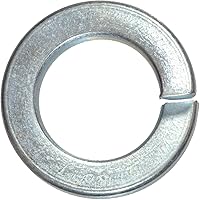 Hillman 41244 Split Lock Washers 1/4" 100-Pack - Hardened Steel Spring Washers Prevent Bolt Loosening