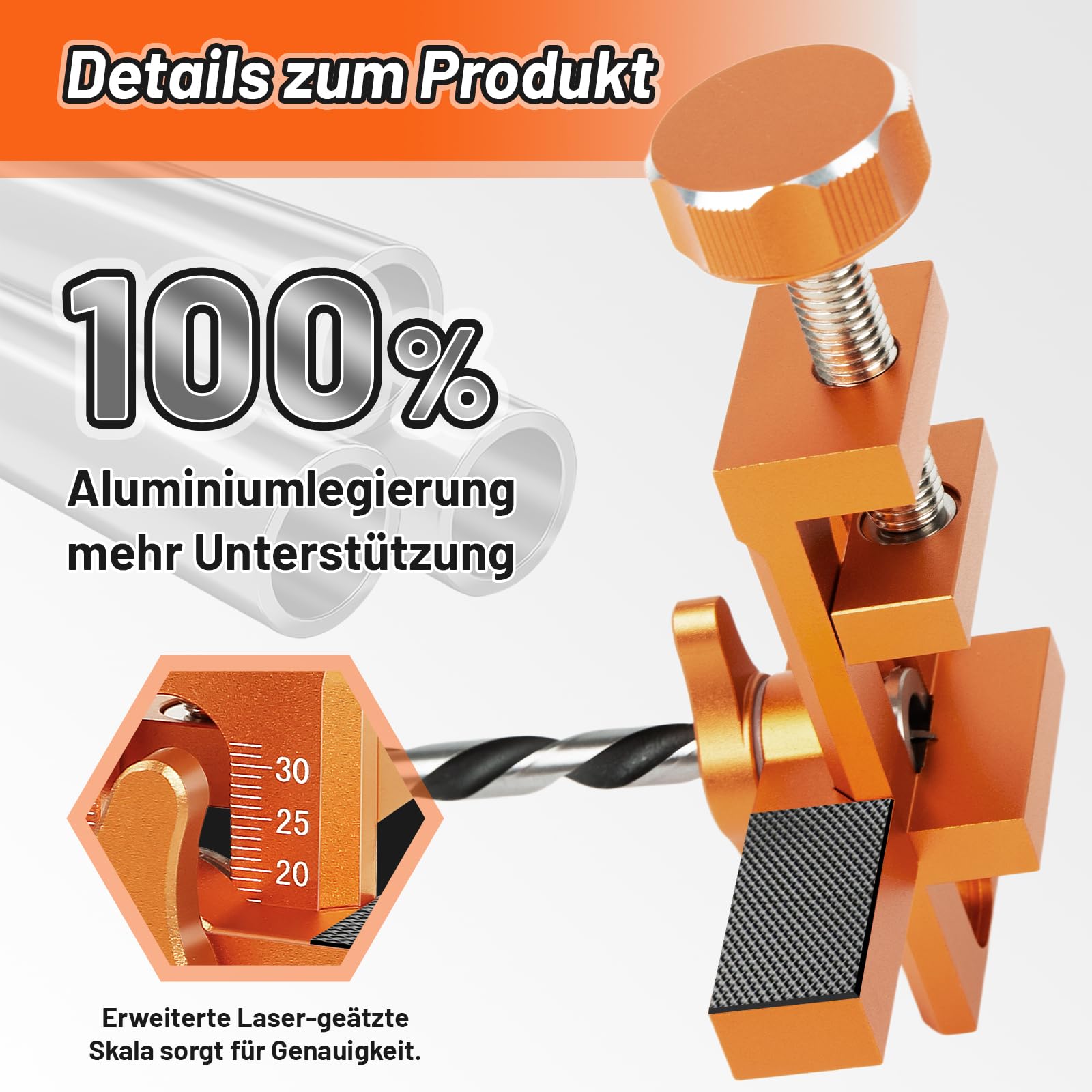Schranktür Installationspositionierer Set, Schranktüren Bohrschablone mit 3 Bohrern, Cabinet Door Hardware Mounting Jig Positioning Tool den Meisten Schranktüren Einstellbarer Länge