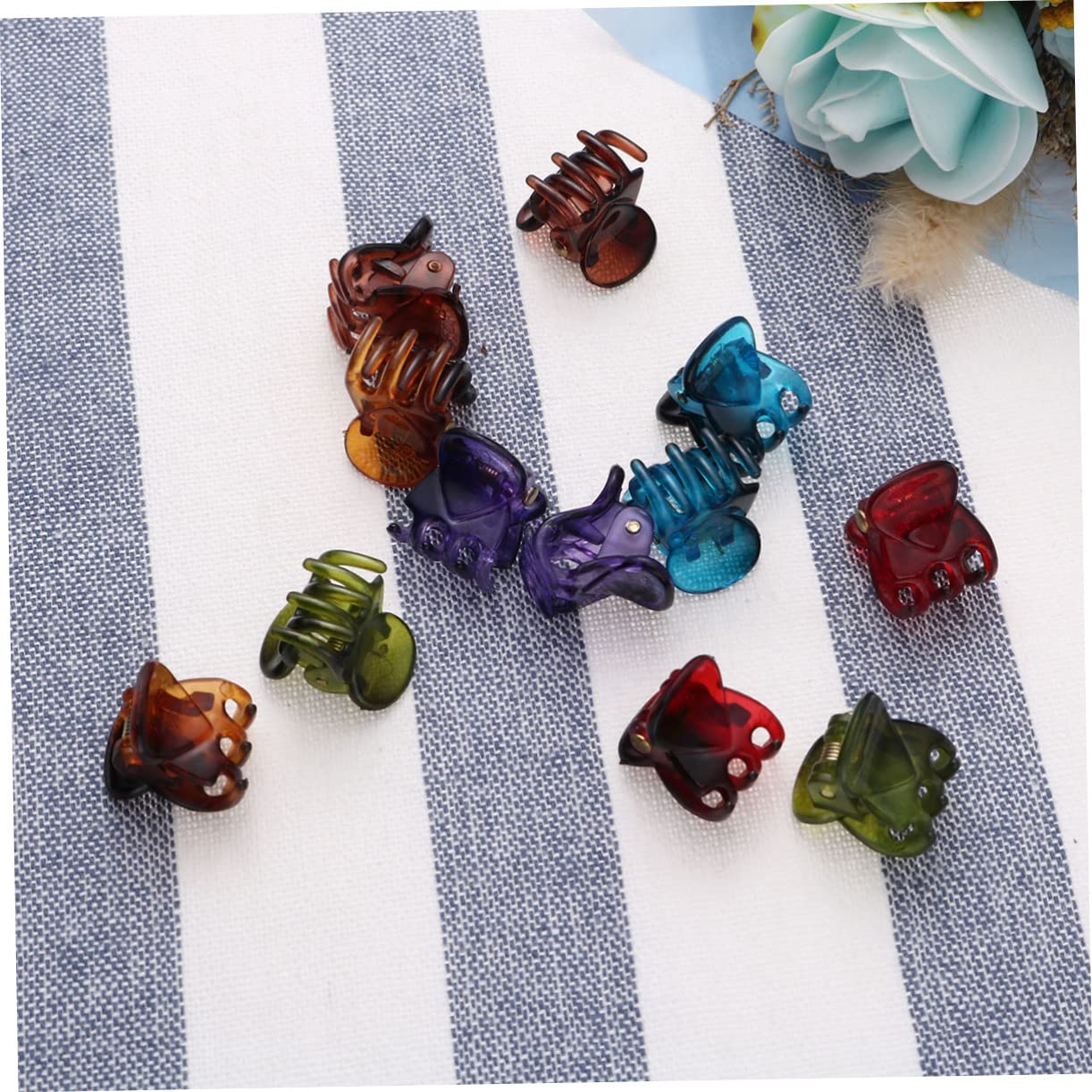 Didiseaon 144pezzi Mini Hair Claws Per e Piccole Per Antiscivolo Per Acconciature e Decorazioni