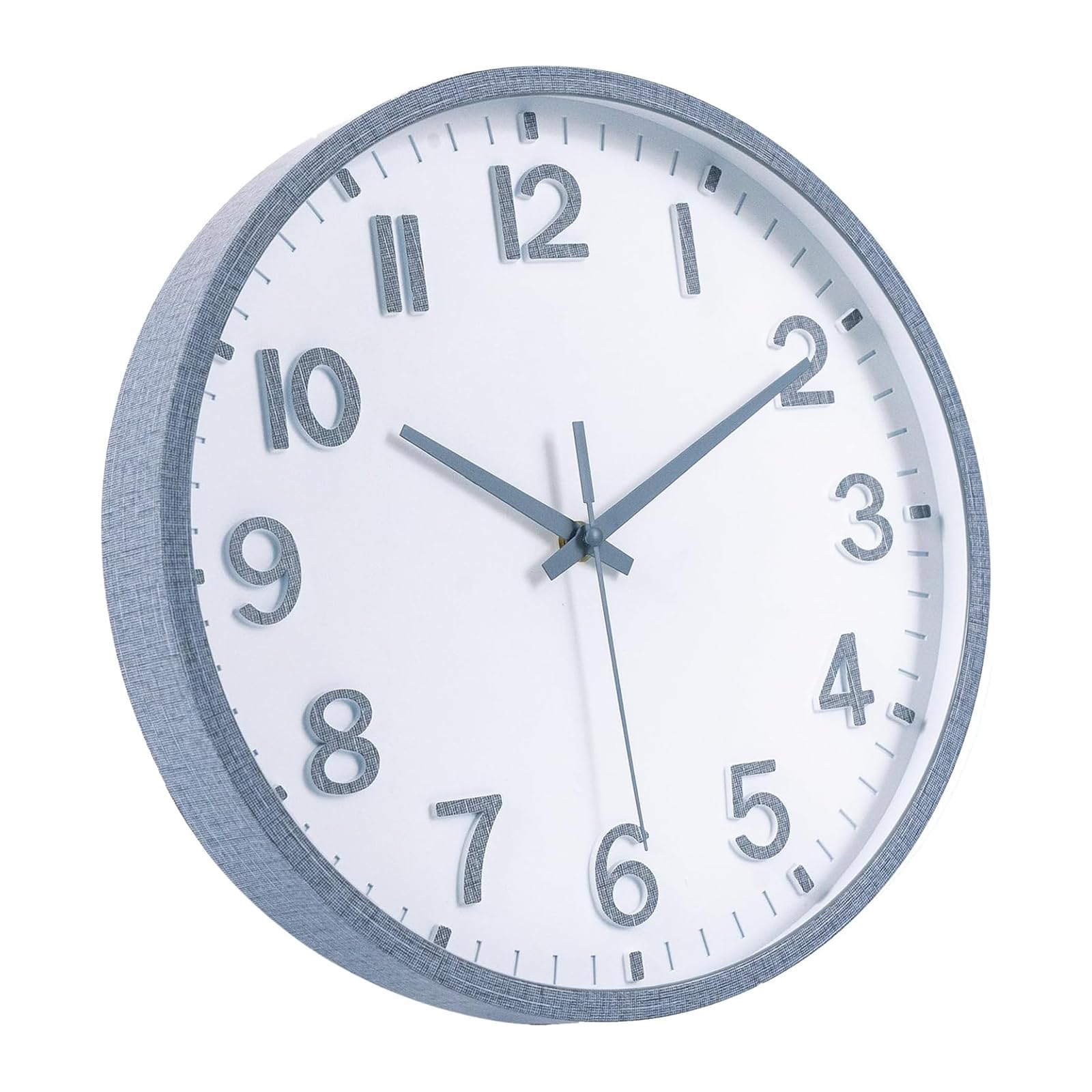 Moiubik Wanduhr 30cm Lautlos Ohne Tickgeräusche Quartz Modern Batteriebetriebene Uhr Mit Dickem Rahmen Für Zuhause Büro Küche Schule Wohnzimmer Schlafzimmer
