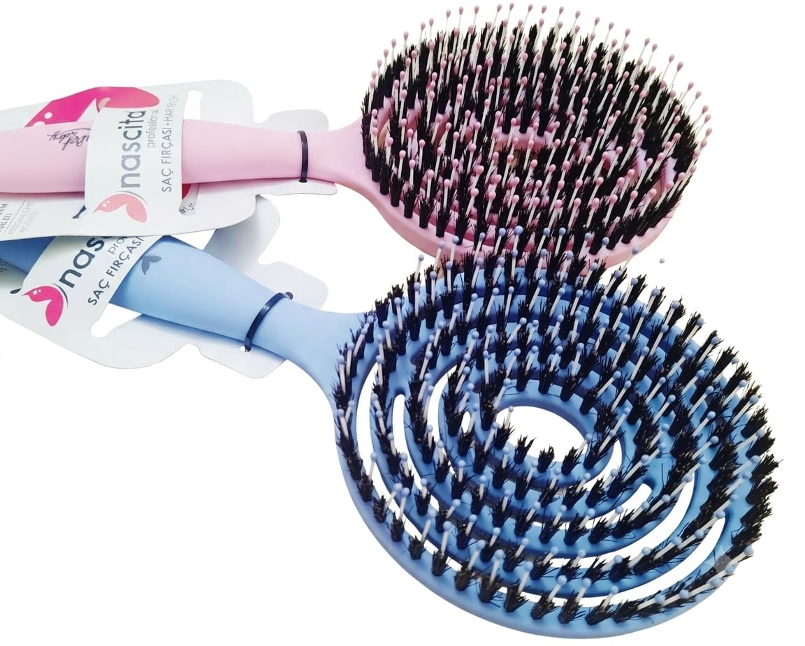 Nascita Pro Üç Boyutlu Oval Saç Fırçası Pembe