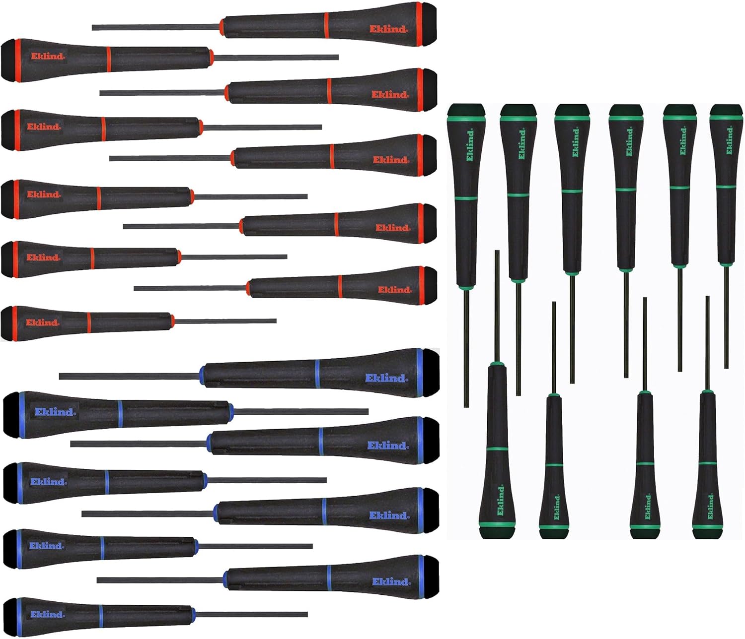 Eklind Precision Screwdriver Set 28pc Hex and Torx SAE and Metric Made in USA 92400, 92300, 92200