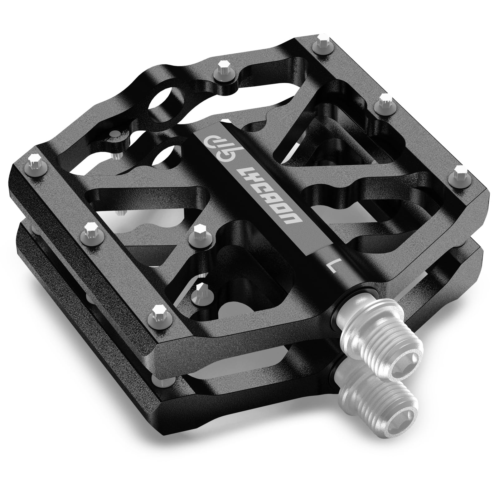 LYCAON Pédales de vélo en alliage d'aluminium usiné CNC durable et LYCAON Pédales de vélo en alliage d'aluminium usiné CNC durable et