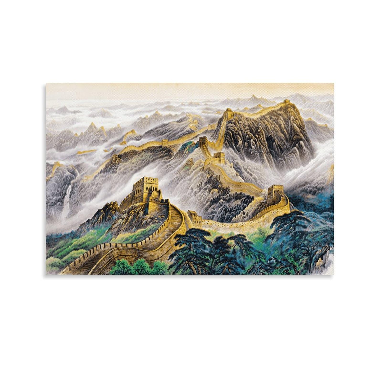 XPASHIQWC Great Wall Poster Artwork Giclee Canvas Prints Modern Wall Art Picture Wall Hanging for Home Decorations 24x36inch(60x90cm)