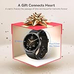 Smart Watch for Men Women, Answer/Make Call, 1.32'' AMOLED Screen Fitness Tracker with Heart Rate/Sleep/SpO2 Monitor, Smartwatch for iPhone/Samsung/Android, 110 Sport Mode, 3ATM Waterproof(Black)