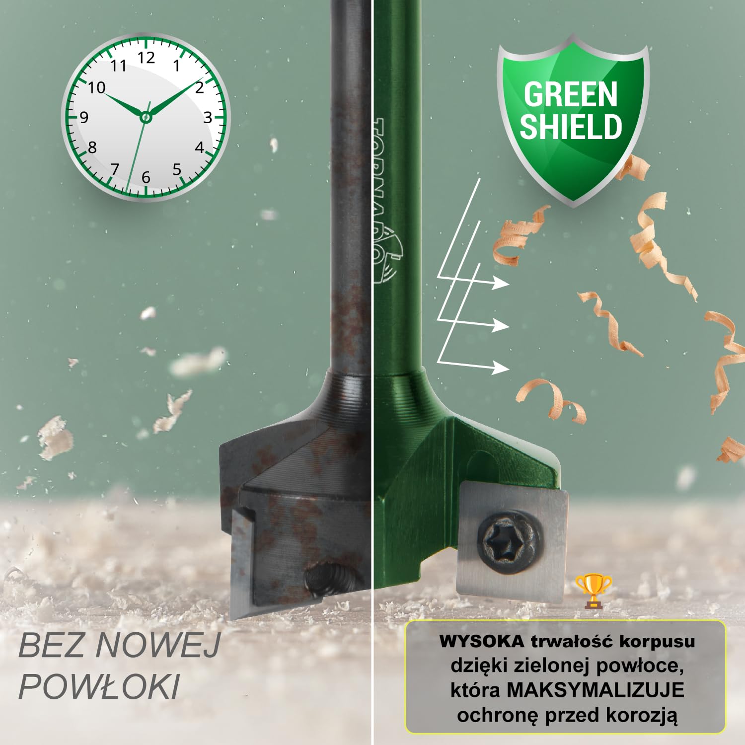 Fraiser Zestaw TORNADO SNIPER – frez do wyrównywania drewna, trzpień 8 mm, średnica 35 mm, z 10 zapasowymi płytkami, 3 śruby i klucz – do płaszczyzn, rowków i krawędzi, do frezarki górnowrzecionowej