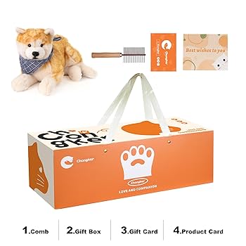 芝犬ぬいぐるみ　Chonger チョンカー Amazon.com: Chongker Puppy Stuffed Animals, Soft Dog Plush