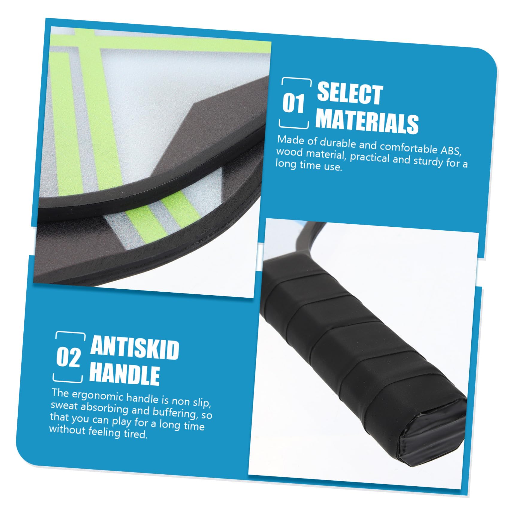 Gatuida Set Racchette da Pickleball Leggere per Allenamento Palline Resistenti, Kit Sportivo Portatile per Ragazzo Ragazza e Adulti, Gioco All'aperto e Domestico per Coordinazione