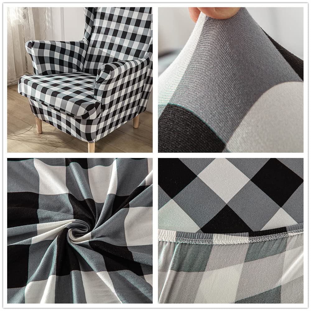 Highdi 2 Pezzi Copripoltrona Con Orecchie Elasticizzato, Copridivano Da 1 Posto