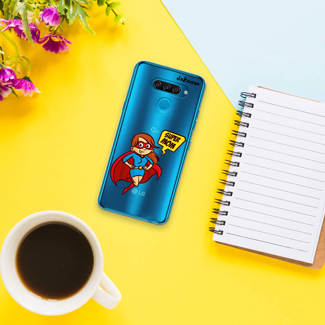 Custodia Compatibili con [LG K50] Sfondo Trasparente con