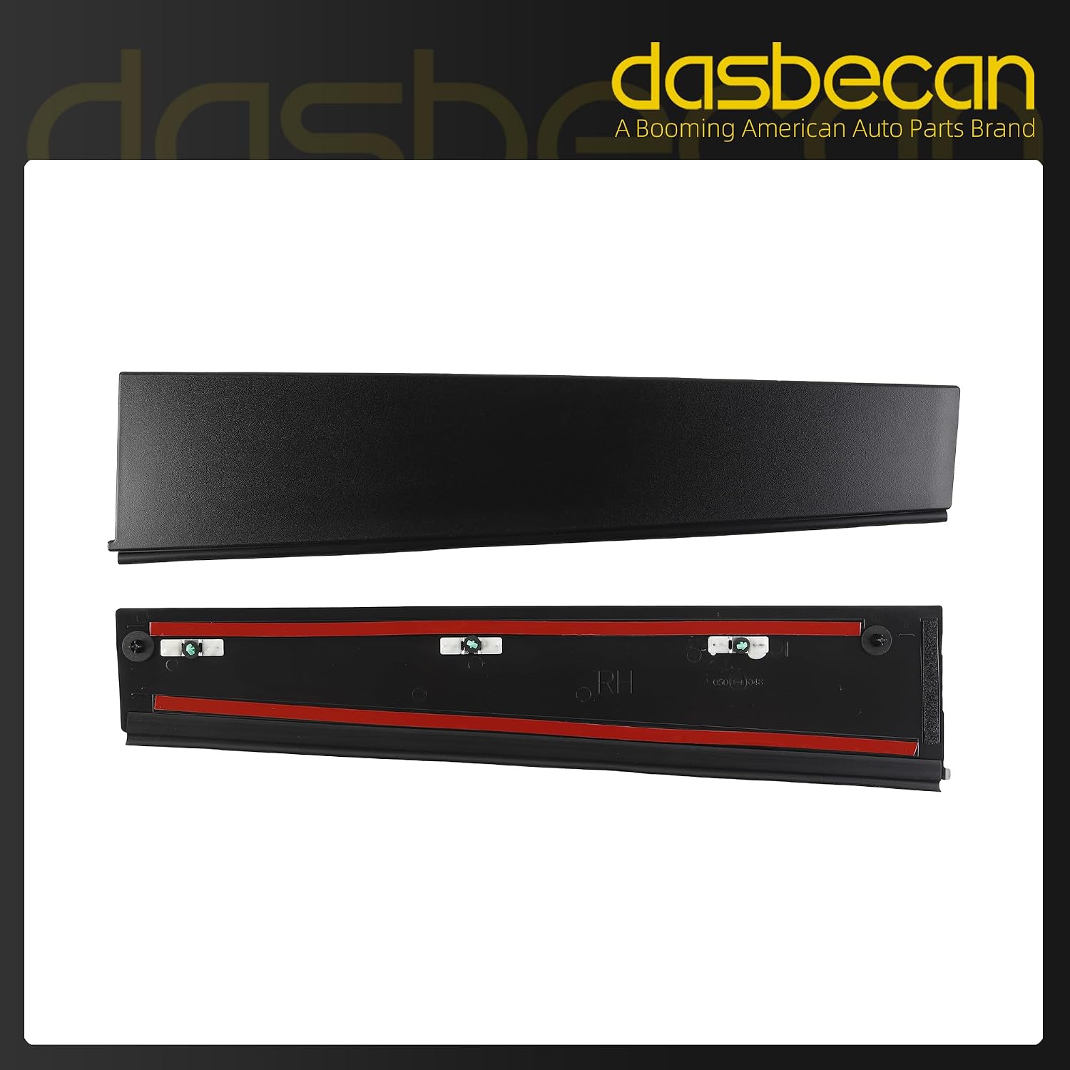 Dasbecan Rear Door B-Pillar Trim for 2019-2026 Ram 1500 DT Right Side