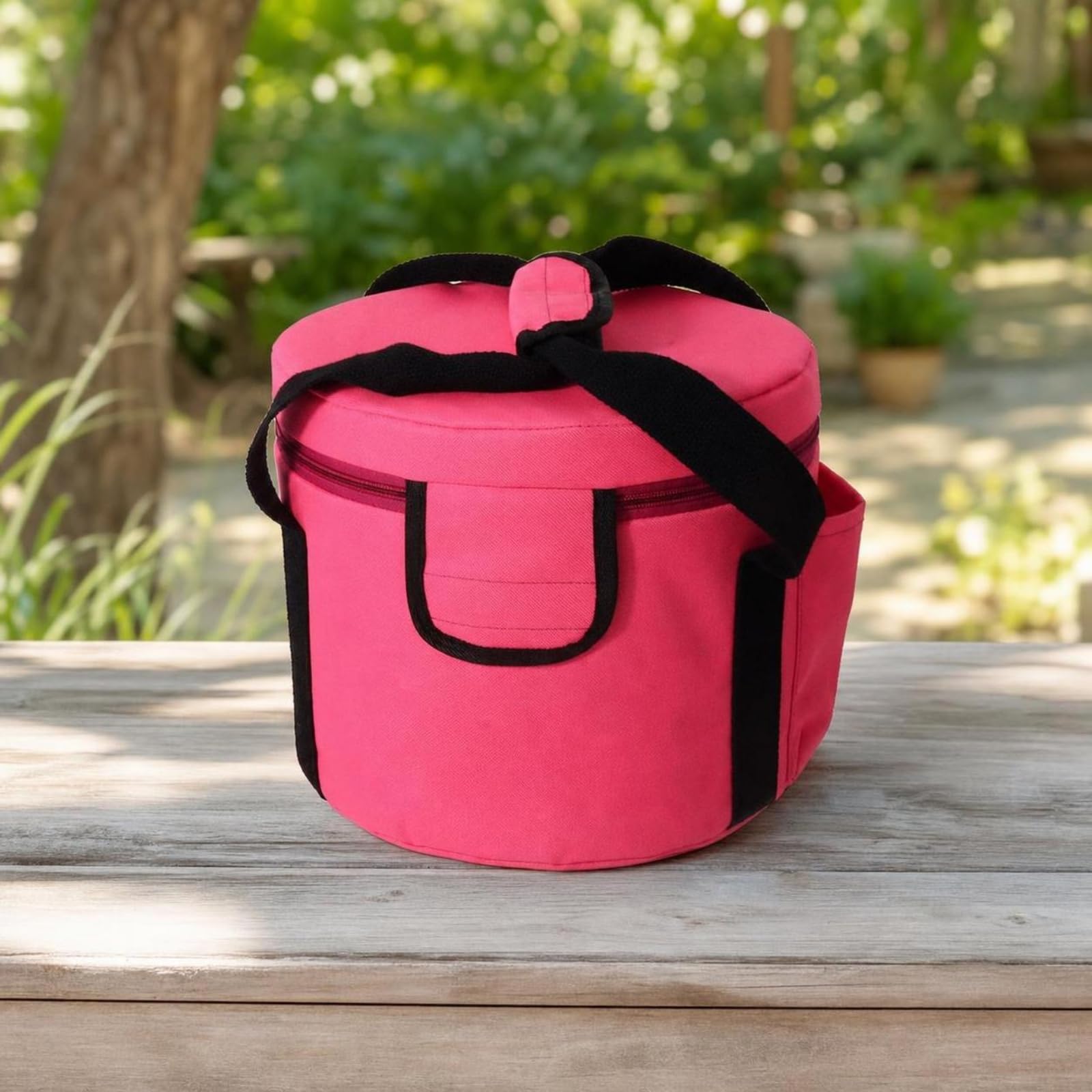 Harilla Bolsa con Asa Acolchada, Rosa, 10 Pulg.