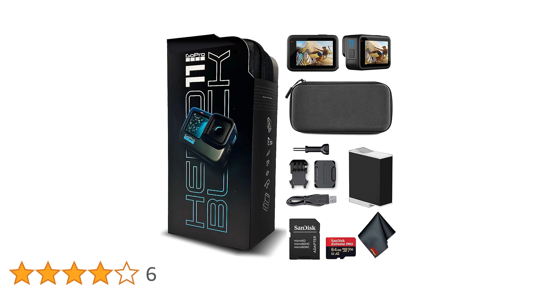 Amazon | GoPro HERO11 (Hero 11) ブラック - 5.3K Ultra HD