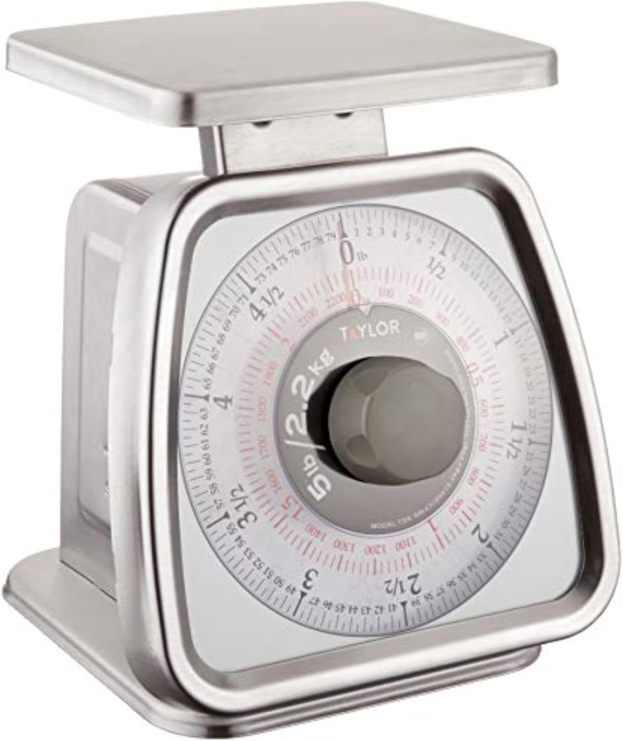 Taylor Stainless Steel Analog Portion Control Scale (5-Pound), Silver
