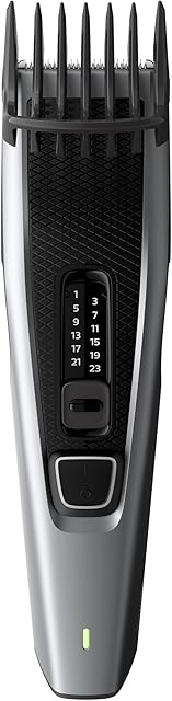 Maszynka do strzyżenia włosów Philips z serii 3000 - Łatwe, równe strzyżenie - Nie wymaga konserwacji - 13 ustawień długości (0,523mm) - Futerał, nożyczki i nasadka grzebień - HC3535/15