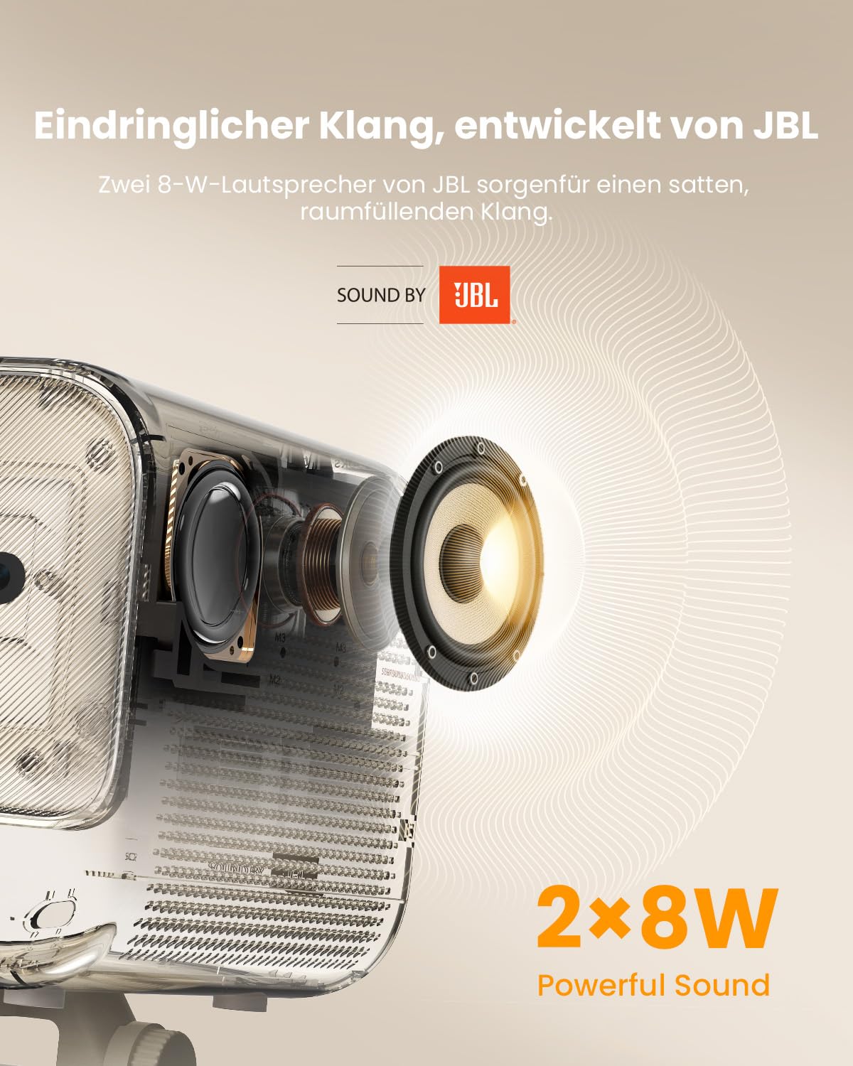 Projektor Netflix Ready, projektor jasności JBL Dual 8 W Dolby Audio, automatyczne ustawianie ostrości i Keystone, WiFi i Bluetooth, Yaber L2 Plus 150 cali, projektor kina domowego, Native 1080p
