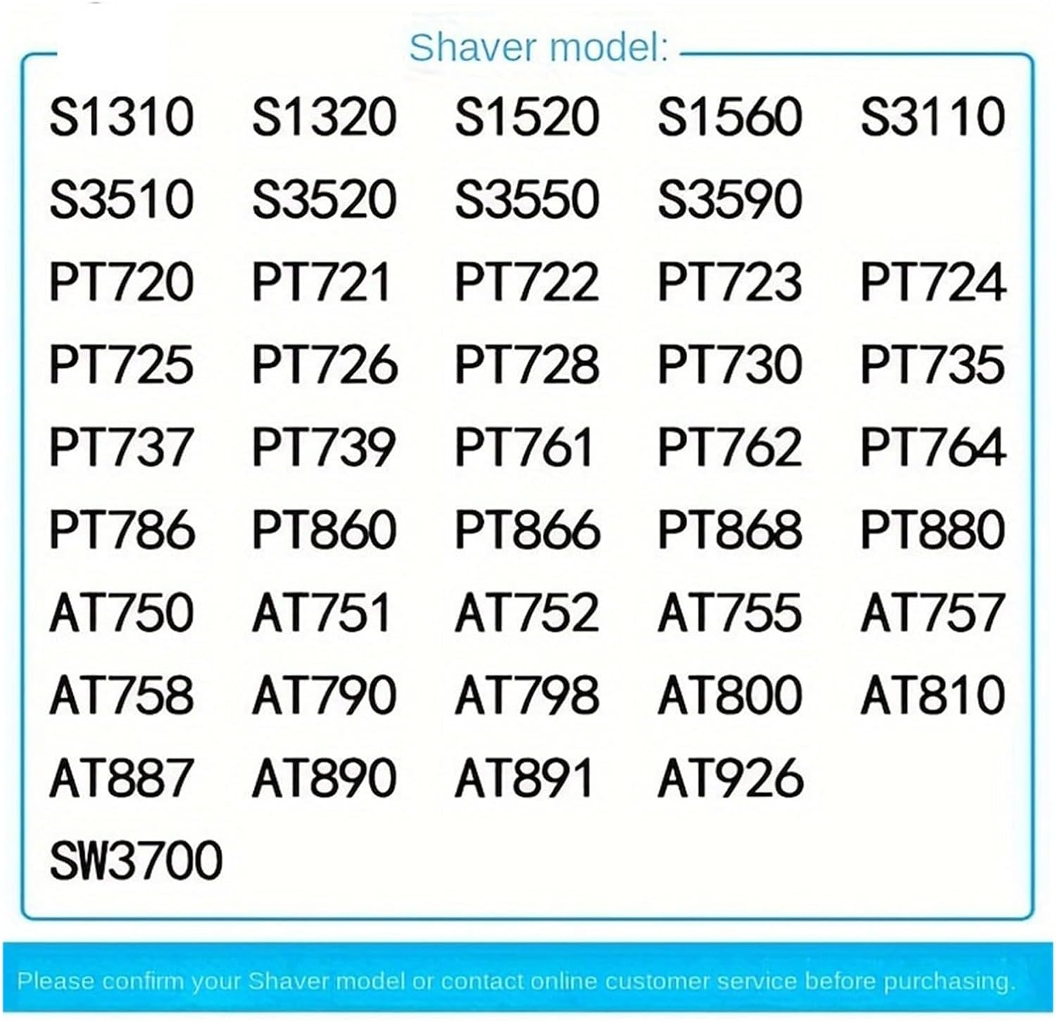 1個のカミソリ交換用シェーバーヘッド、Philips PT730 PT735 PT860 PT866 AT891 AT890 AT9