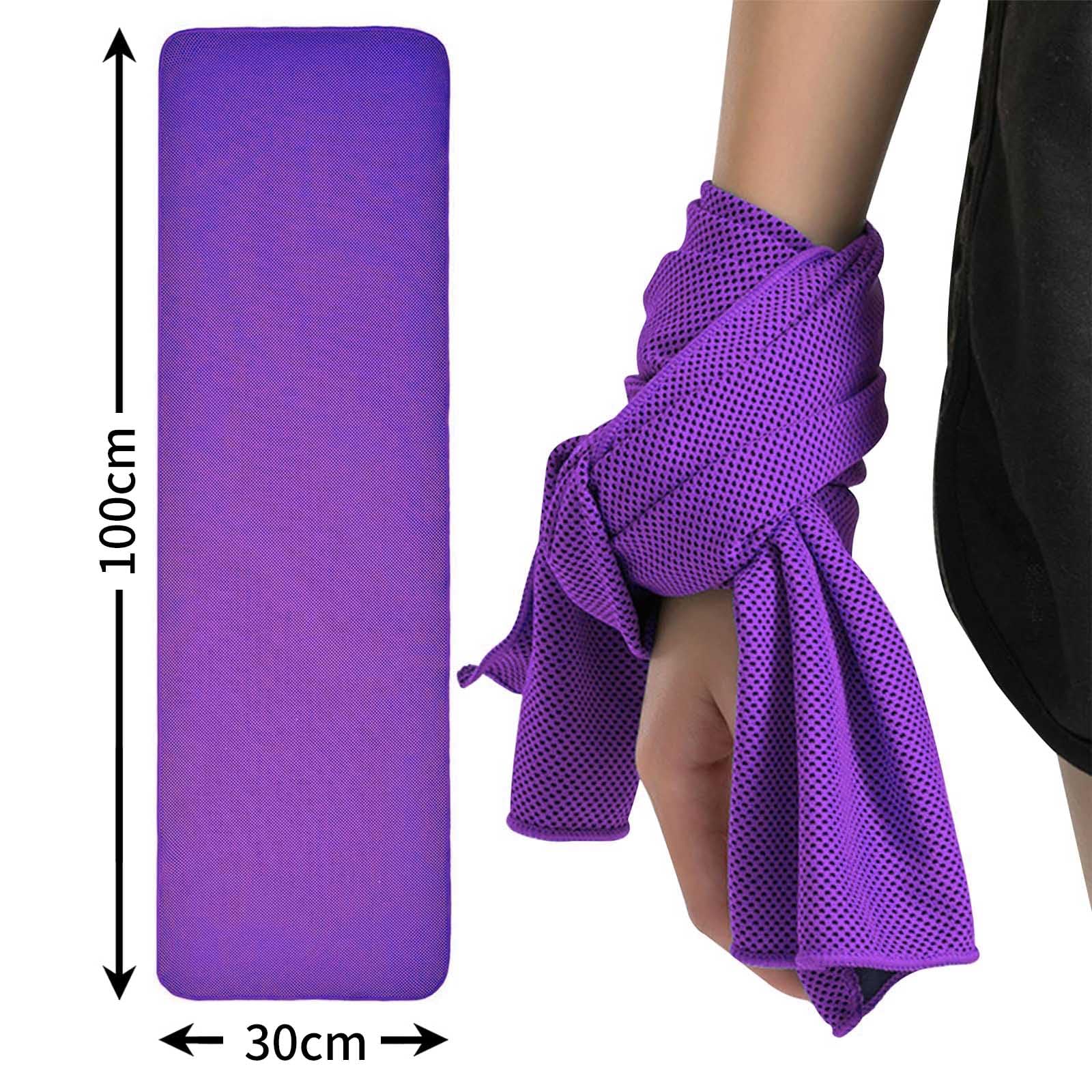 4 Asciugamani Rinfrescanti In Microfibra - 30x100cm, Leggeri, Assorbenti, Per Sport, Viaggi E Caldo Estivo - Foto 5