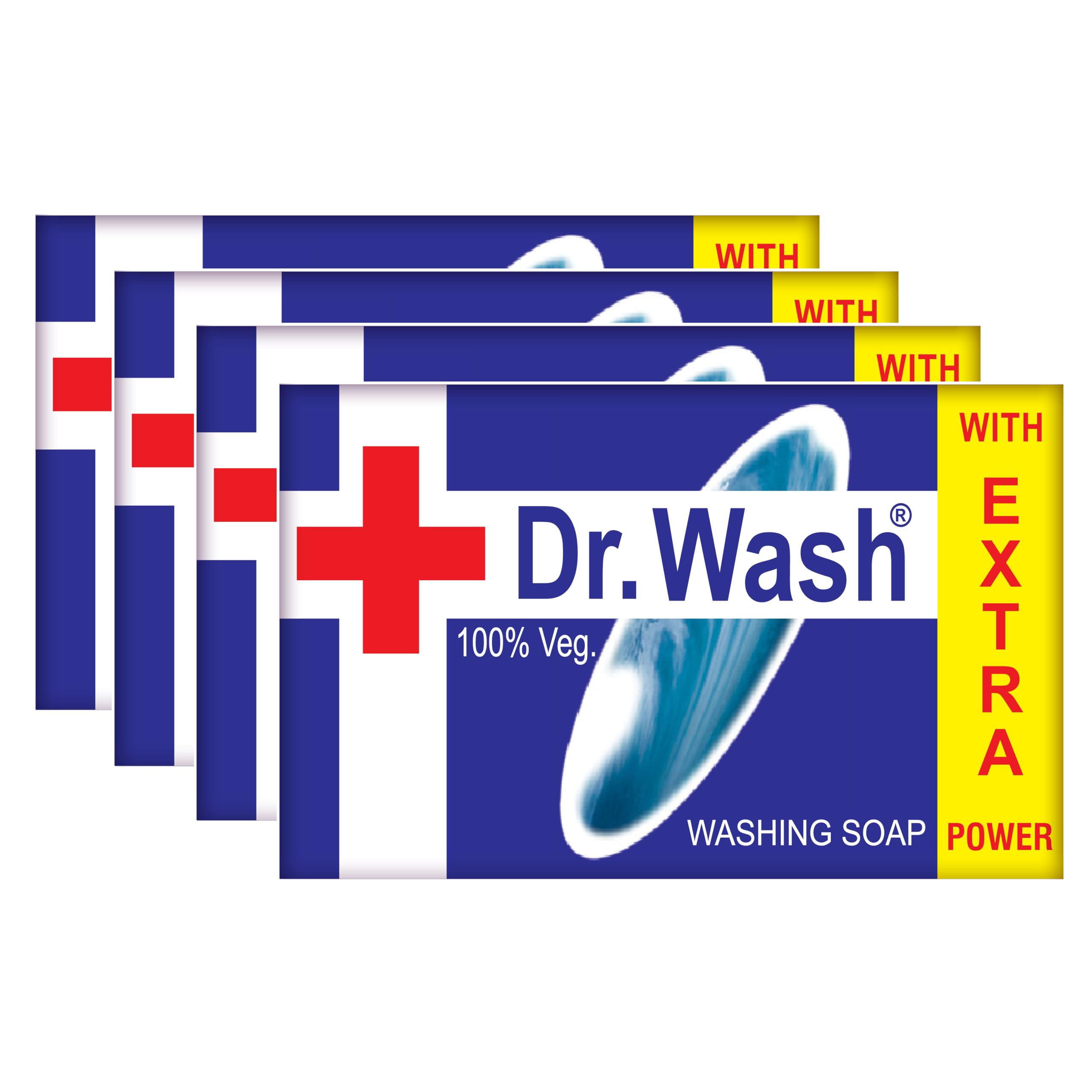 Dr.Wash Detergent Cake, Laundry Bar, 190 gm, Advanced New Formula, Tough on Stains, Gentle on Hands, Ultra Clean Washing Soap for Clothes, Long-Lasting (Pack of 4)-image-16