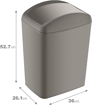 Smartware Soft Çöp Kutusu Döner Kapak 40 LT BEJ