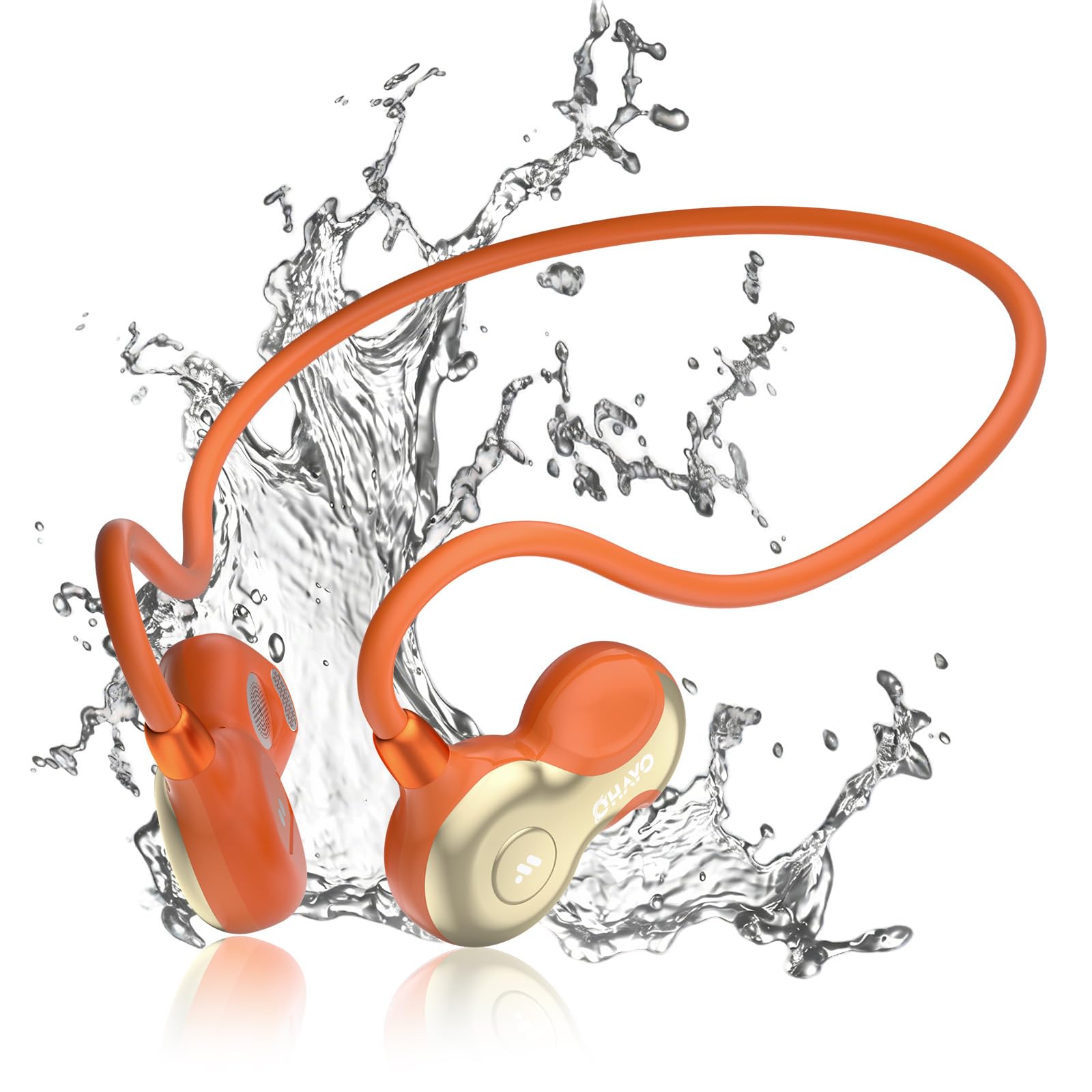 OHAYO Open Ear Kopfhörer Bluetooth, Kopfhörer Joggen, Bluetooth 6.0, Wasserdicht nach IPX7, 10h Laufzeit, Wiegt Nur 19 g, Ideal für Sport – Laufen, Radfahren, Autofahren, Wandern und Bergsteigen