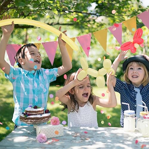 Miniatura 112 de Paquete de 260 globos largos, 100 globos negros de animales torcidos, globos mágicos largos de látex grueso para modelos de animales, Halloween