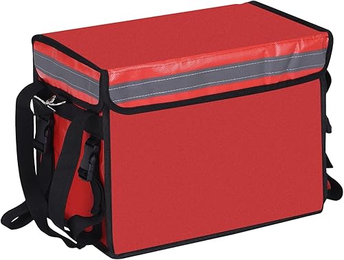 Miniatura 8 de PATIKIL Bolsa aislada para pizza XXXL, bolsa térmica de 19.7 x 15 x 15 pulgadas con divisor, bolsa térmica de catering para alimentos