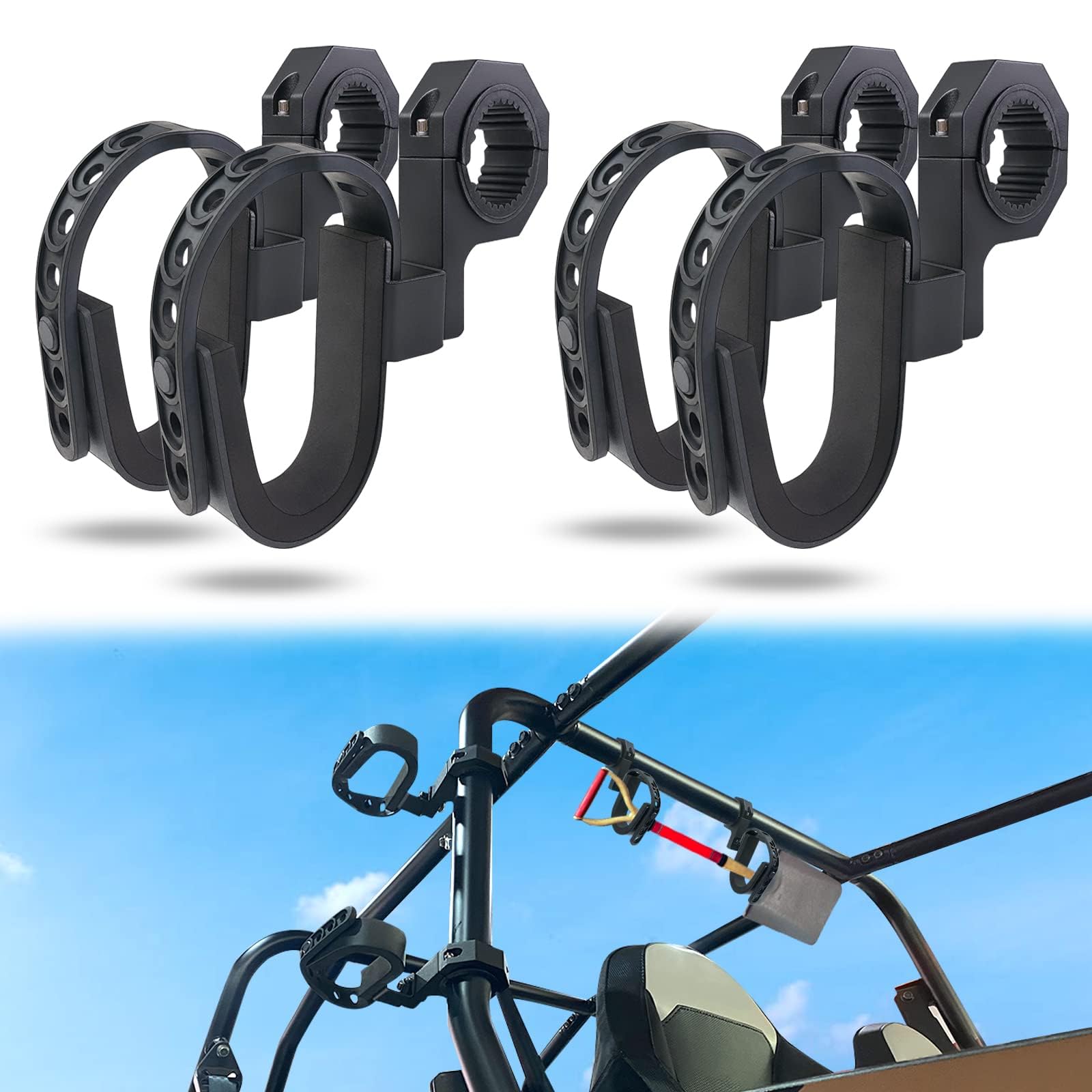 StarknightMT Alloy Steel Roll Bar Rack (2 Sets)