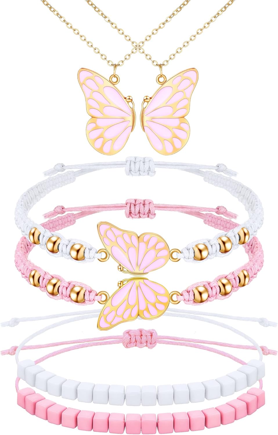Friendship Necklace and Bracelet Set Butterfly Angola Ubuy