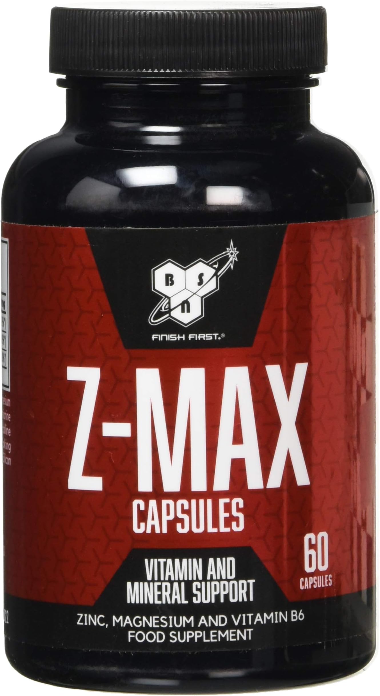 BSN Z-Max, Food Supplement with Zinc, Magnesium and Vitamin B6, 60 Capsules, 60 Servings