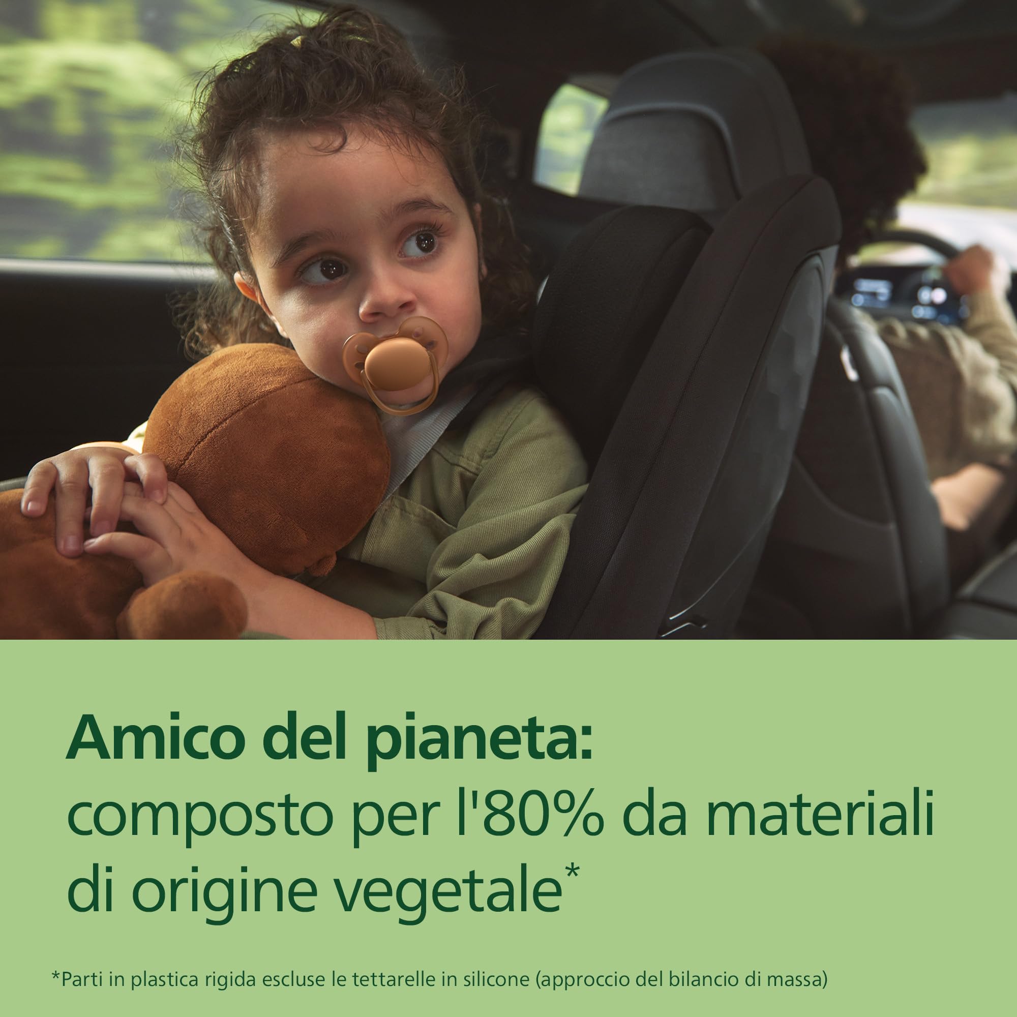 Philips Avent Ultra Soft Ciuccio ortodontico 18 mesi+ scudo flessibile tettarella simmetrica silicone senza BPA confezione da 2 SCF093/03